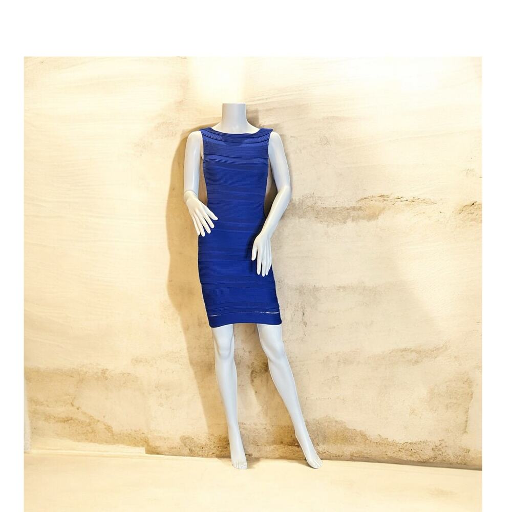 Lipsy Bodycon Dress Size 2 Blue
